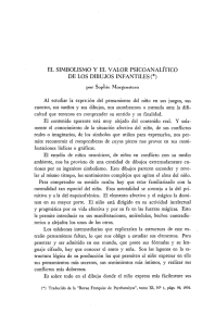 el simbolismo y el valqr psicoanalítico de los dibujos infantiles