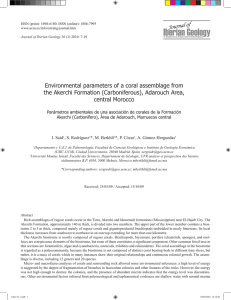 Environmental parameters of a coral assemblage from the Akerchi