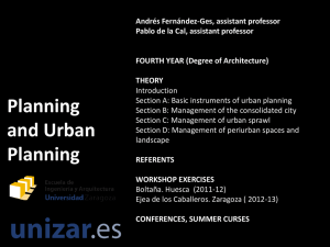 Planning and urban planning THEORY