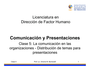 Comunicación y Presentaciones