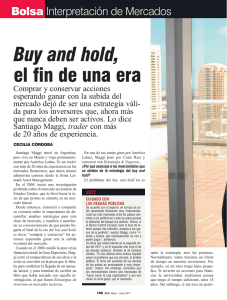 Buy and hold, el fin de una era