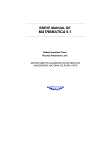 manual de Mathematica 5.1