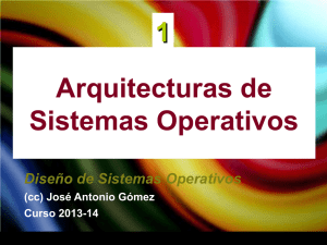 Arquitecturas de Sistemas Operativos 1
