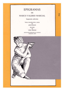 Epigramas de Marco Valerio Marcial