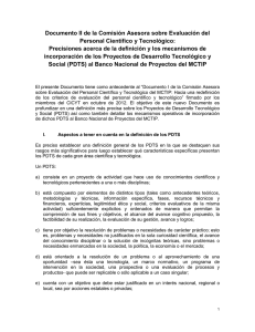 Documento II de la Comisión Asesora sobre Evaluación del