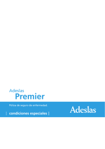 Condiciones Especiales Adeslas Premier 2015