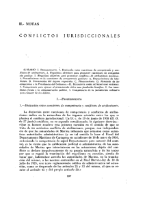 J. González Pérez. Conflictos jurisdiccionales. (J). RAP Núm. 26