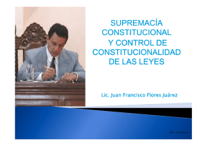 supremacía constitucional y control de constitucionalidad de las leyes