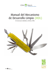 Manual del Mecanismo de Desarrollo Limpio (MDL)
