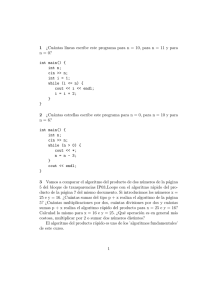 1 ¿Cuántas lıneas escribe este programa para n = 10, para n = 11 y