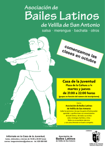 Bailes Latinos - Ayuntamiento Velilla de San Antonio