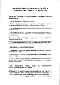 CONTROL DEL EMPLEO SUMERGIDO