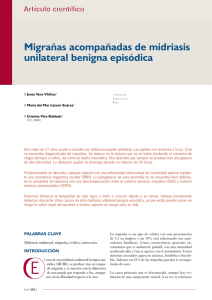 Migrañas acompañadas de midriasis unilateral benigna episódica