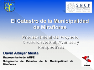 El Catastro de la Municipalidad de Miraflores