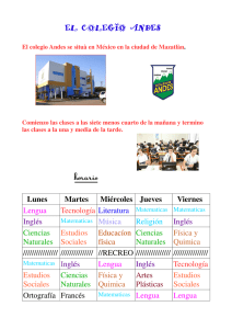 El colegio Andes se situà en México en la ciudad de Mazatlàn