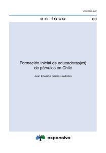 Formación inicial de educadoras(es) de párvulos en Chile