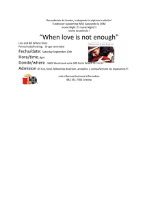 “When love is not enough"