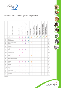 VetScan VS2 Cartera global de pruebas