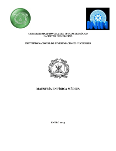 maestría en física médica - Universidad Autónoma del Estado de