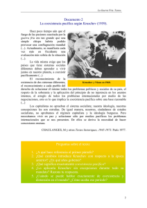 Documento 2 La coexistencia pacífica según Kruschev (1959