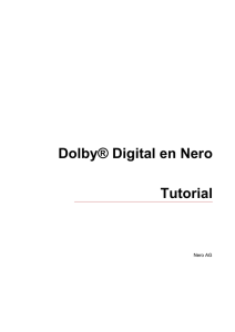 1 Dolby® Digital en Nero