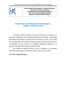 Introducción a la Respuesta Inmunológica y Tejidos Linforreticulares