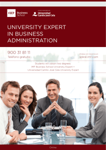 UNIVERSITY EXPERT IN BUSINESS ADMINISTRATION