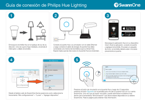 Guía de conexión de Philips Hue Lighting