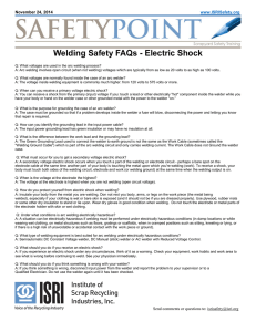 Welding Safety FAQs - Electric Shock