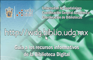 Guía a los recursos informativos de la Biblioteca Digital Guía a los