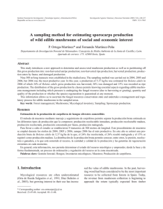 A sampling method for estimating sporocarps production of