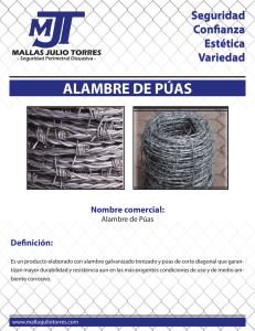 alambre de púas - Mallas Julio Torres