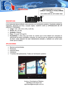 Lona Lumijet II - Avance y Tecnología en Plásticos.