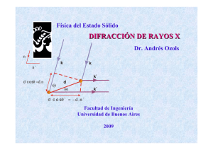difracción de rayos x - Universidad de Buenos Aires