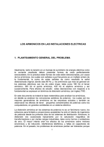 los armonicos en las instalaciones electricas 1. planteamiento