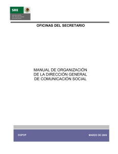 Dirección General de Comunicación Social.