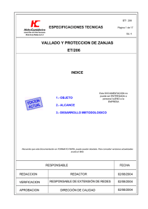VALLADO Y PROTECCION DE ZANJAS ET/206