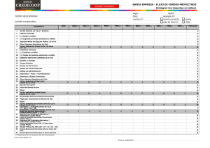 BANCA EMPRESA - FLUJO DE FONDOS PROYECTADO (Integrar
