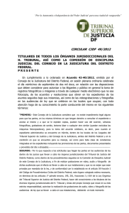 circular cjdf 49/2012 - Poder Judicial del Distrito Federal
