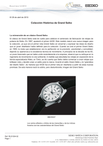 Colección Histórica de Grand Seiko (PDF : 2.6MB)