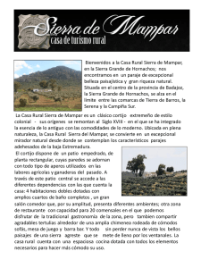 Diapositiva 1 - Casa de Turismo Rural Sierra de Mampar