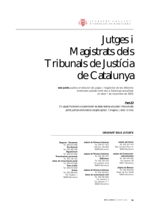 Jutges i Magistrats dels Tribunals de Justícia de Catalunya