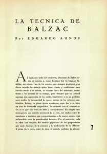 La técnica de Balzac