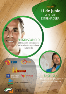Dossier del clínic e inscripción - Federación Española de Baloncesto