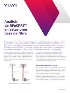 Análisis de RFoCPRI™ en estaciones base de fibra