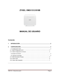 Manual Zyxel VMG1312 B10B