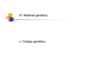 III c Código Genético