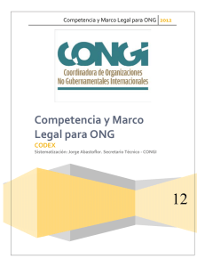 Competencia y Marco Legal para ONG - CONGI®