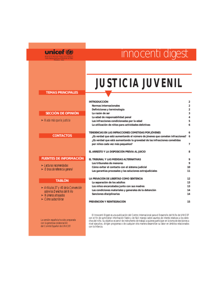 JUSTICIA JUVENIL