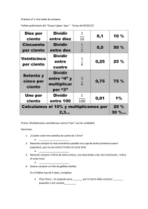 Diez por ciento Dividir entre diez 1 10 0,1 10 % Cincuenta por ciento